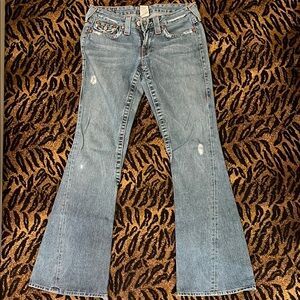 Women's Blue Flared Jeans